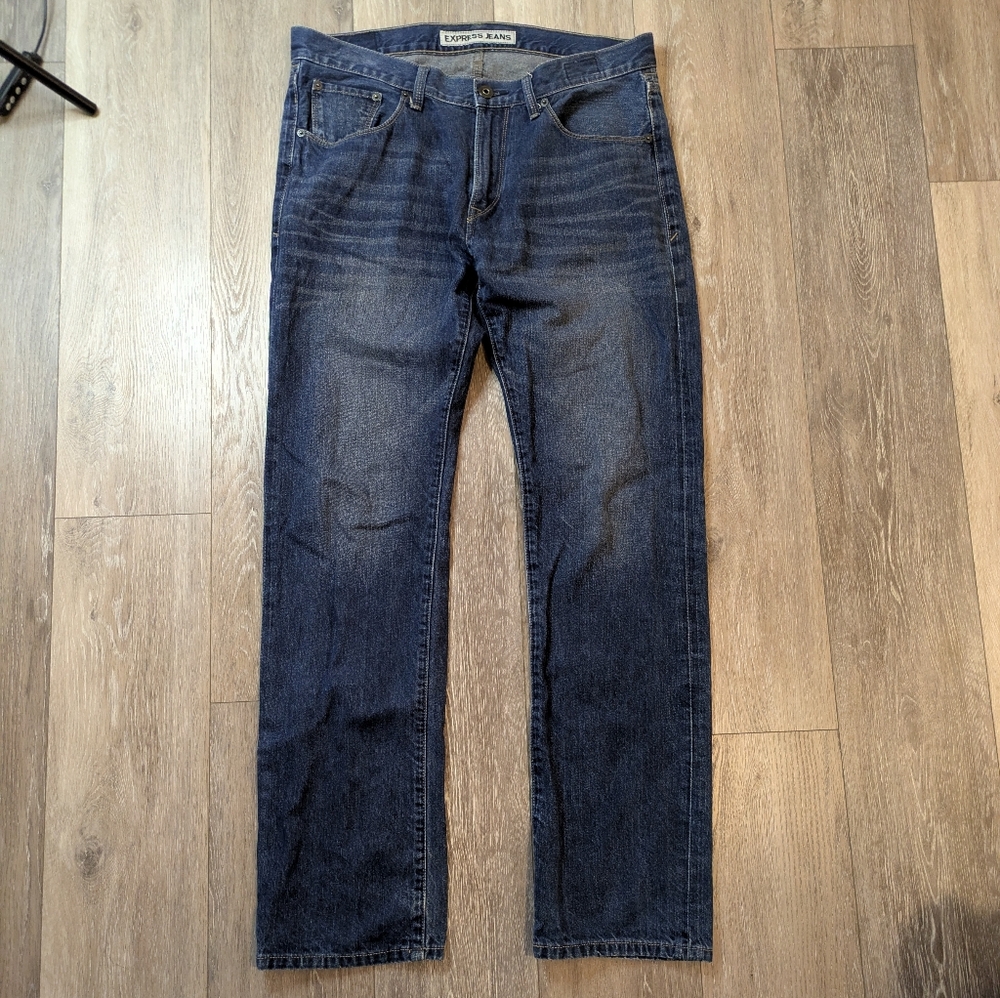 Express Jeans Rocco Slim Fit Straight Leg Size 34x34